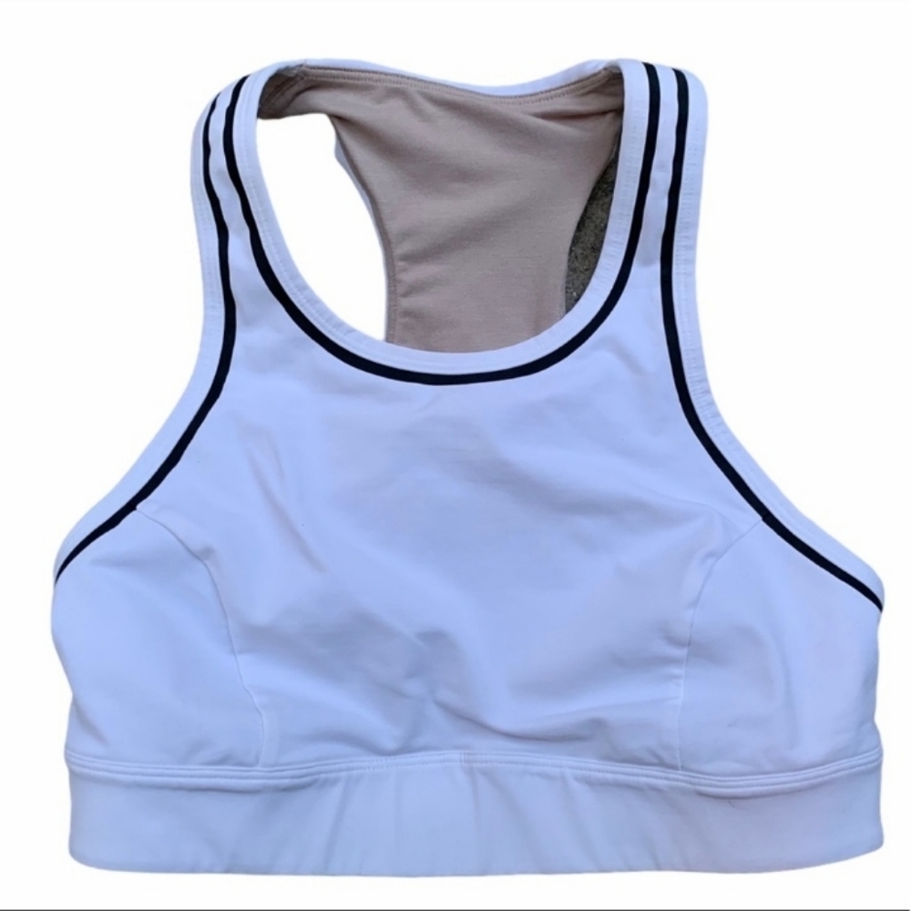Lululemon White Racerback Sports Bra